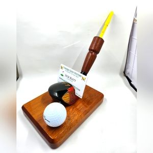 VTG BEN HOGAN GOLF CLUB Business Card Pen holder desk Office decor plaque Hogan
